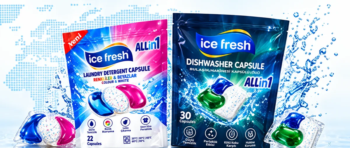 Ice Fresh laundry and dishwasher capsule packs for distribution partners